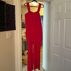 Woman’s pink jumpsuit